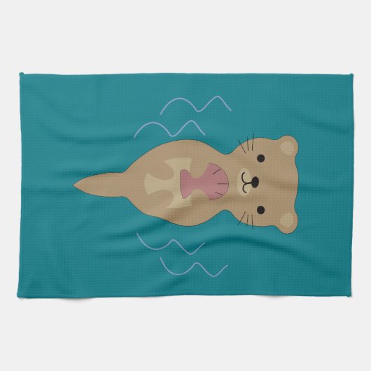 Linge De Cuisine Cute Otter (Horizontal)