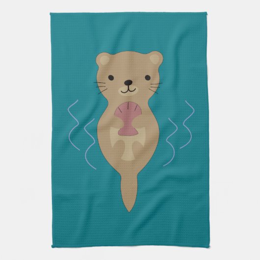 Linge De Cuisine Cute Otter (Vertical)