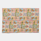 Linge De Cuisine Cute Pastel Easter Bunny Flower Patchwork  (Horizontal)