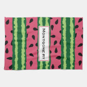 Linge De Cuisine Cute pastèque Motif rose et vert (Horizontal)