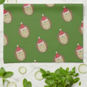 Linge De Cuisine Cute Père Noël Hedgehog (Plié)