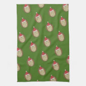 Linge De Cuisine Cute Père Noël Hedgehog (Vertical)