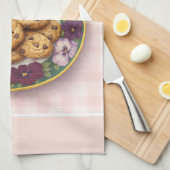 Linge De Cuisine Cute Pink Plaid Baking Cookie Time  (Quart Plié)