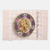 Linge De Cuisine Cute Pink Plaid Baking Cookie Time  (Horizontal)