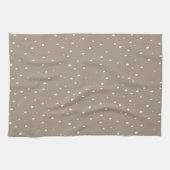 Linge De Cuisine Cute point Polka Kaki (Horizontal)