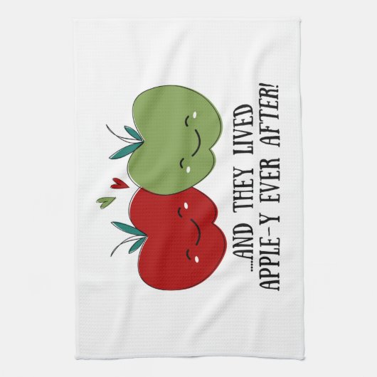 Linge De Cuisine Cute pomme (Vertical)