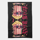 Linge De Cuisine Cute Popcorn Valentine Vous Faites Mon Coeur Pop! (Vertical)