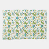 Linge De Cuisine Cute préhistorique Dinosaure Dinosaure Motif (Horizontal)