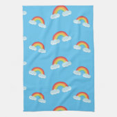Linge De Cuisine Cute Rainbow with Clouds Pattern (Vertical)