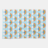 Linge De Cuisine Cute Rainbows Avec Motif Coeur (Horizontal)