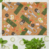 Linge De Cuisine Cute Ramen Chats (Plié)