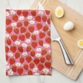 Linge De Cuisine Cute Red Strawberries Accueil Chef (Quart Plié)