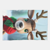 Linge De Cuisine Cute Reindeer (Horizontal)