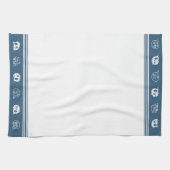 Linge De Cuisine Cute Retro Campers in Blue and White (Horizontal)