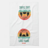 Linge De Cuisine Cute Retro Mountain Lake Tahoe Souvenir (Vertical)