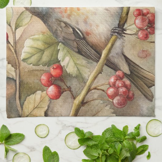 Linge De Cuisine Cute Robin (Plié)