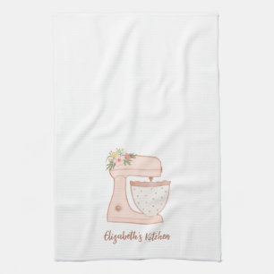 Linge De Cuisine Cute Rose Floral Gâteau Mixte boulangerie Chef