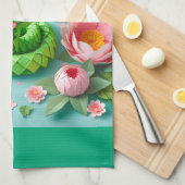 Linge De Cuisine Cute serpent du Nouvel An chinois 2025 KT2 (Quart Plié)