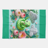 Linge De Cuisine Cute serpent du Nouvel An chinois 2025 KT2 (Horizontal)