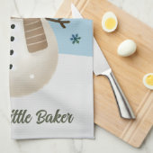 Linge De Cuisine Cute Snowman Snowflakes Santa's Little Baker Kid (Quart Plié)