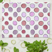 Linge De Cuisine Cute Spotty Pink and Purple Pattern (Plié)