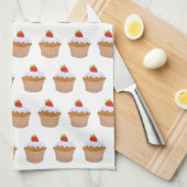 Linge De Cuisine Cute Strawberry Bun Pattern (Quart Plié)