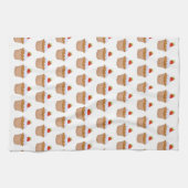 Linge De Cuisine Cute Strawberry Bun Pattern (Horizontal)
