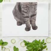 Linge De Cuisine Cute tabby Chat (Plié)