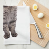 Linge De Cuisine Cute tabby Chat (Quart Plié)