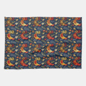 Linge De Cuisine Cute tiled chickens pattern  (Horizontal)