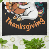 Linge De Cuisine Cute Unicorn Accrocs Turquie Bons thanksgivings fi (Plié)
