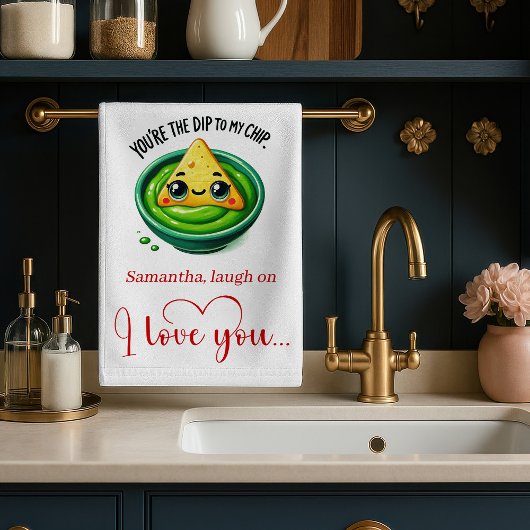 Linge De Cuisine Cute Valentine Kitchen Towel Funny Food Quotes