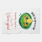 Linge De Cuisine Cute Valentine Kitchen Towel Funny Food Quotes (Horizontal)