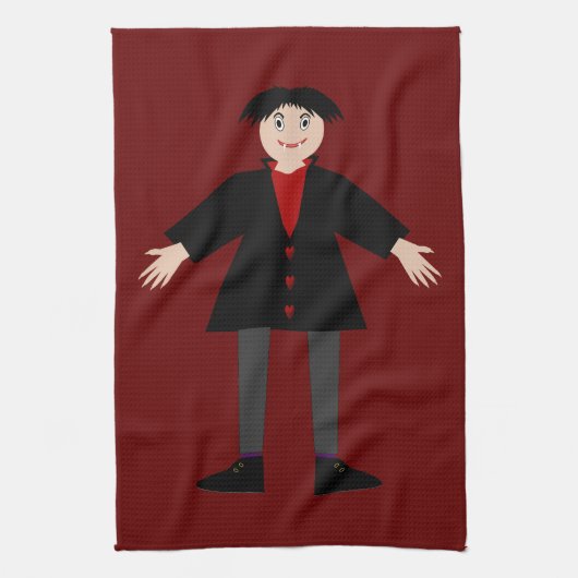 Linge De Cuisine Cute Vampire Halloween (Vertical)