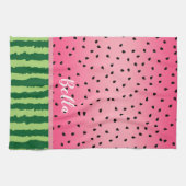 Linge De Cuisine Cute Watermelon Rind and Seeds Personnalisé (Horizontal)