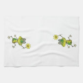 Linge De Cuisine Cute Whimsical Happy Frog (Horizontal)