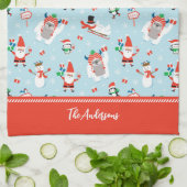 Linge De Cuisine Cute Whimsical Winter Christmas (Plié)