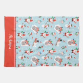 Linge De Cuisine Cute Whimsical Winter Christmas (Horizontal)