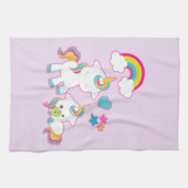 Linge De Cuisine Cute White Unicorns Magical Mama & Baby (Horizontal)