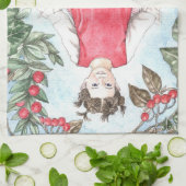 Linge De Cuisine Cute Winter Fairy Kitchen Towel (Plié)