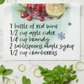 Linge De Cuisine Cute Winter Sangria Christmas Drink Recette (Plié)