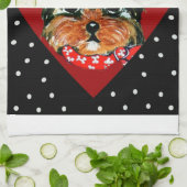 Linge De Cuisine Cute Yorkie Poo (Plié)