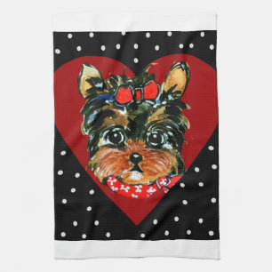 Linge De Cuisine Cute Yorkie Poo