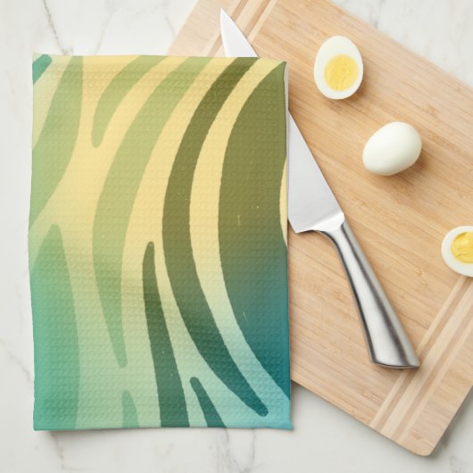 Linge De Cuisine Cyan Pattern (Quart Plié)