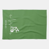 Linge De Cuisine Cycle de rotation interne Heartbeat Vert personnal (Horizontal)