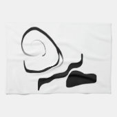 Linge De Cuisine Cycle de rotation : noir et blanc Abstrait (Horizontal)