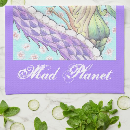 Linge De Cuisine Cycle du dessin de dragon de la vie (Plié)