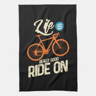 Linge De Cuisine Cyclisme - La Vie Est Vraiment Une Bonne Promenade