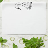 Linge De Cuisine Cygne gracieux (Plié)