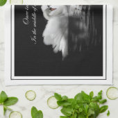 Linge De Cuisine Cygnes de conte de fées (Plié)